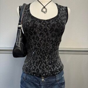 Y2K Clubbing cheetah print top